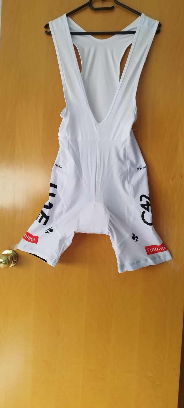 Culotte ciclismo UAE Team Emirates blanco