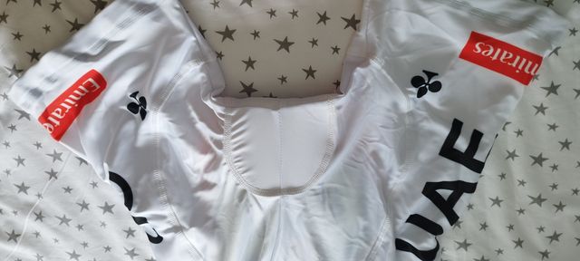 Culotte ciclismo UAE Team Emirates blanco