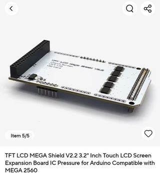 Pantalla TFT 3.2" táctil 320x240 y Arduino Shield