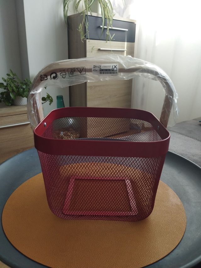 Cesta Ikea Risatorp roja