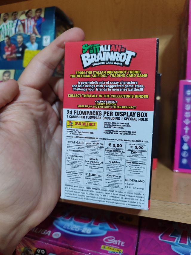 Caja 24 sobres Italian Brainrot - Skifidol TCG