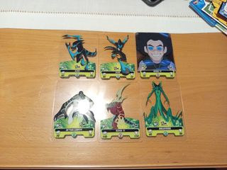 6 cartas Ben 10: XLR8, Kevin 11...