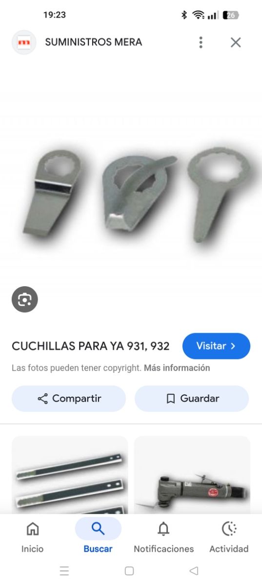 CUCHILLAS Desmontalunas para YA 931 YA 932 Nuevas