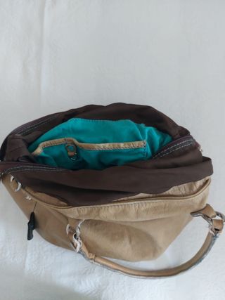 Bolso Gabs piel beige-marrón