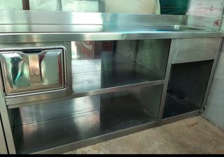Mueble Cafetera de acero inoxidable para barra