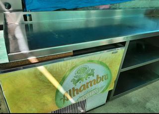 Mueble Cafetera de acero inoxidable para barra