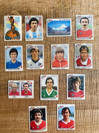 Cromos album mundial México 86 Panini