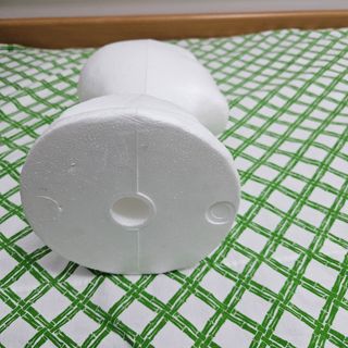 Cabeza maniquí poliespán blanca