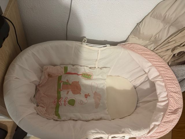 Moisés mimbre bebé - Cuna mimbre