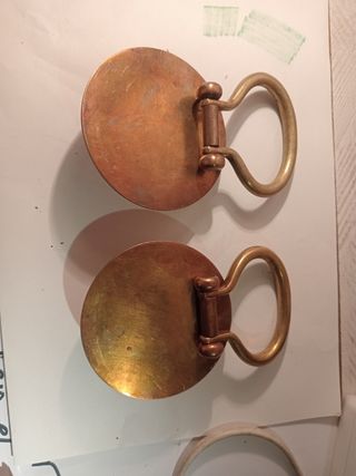 Antiguos tiradores bronce - 2 uds.