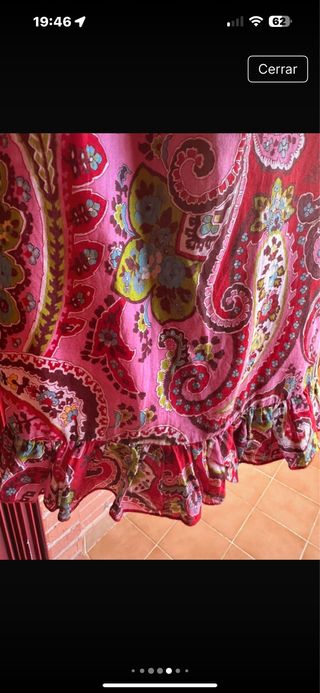 Vestido Tommy Hilfiger - Rojo y Rosa,muy colorido.