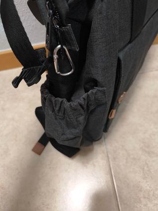 Mochila bebé gris - Pañalera