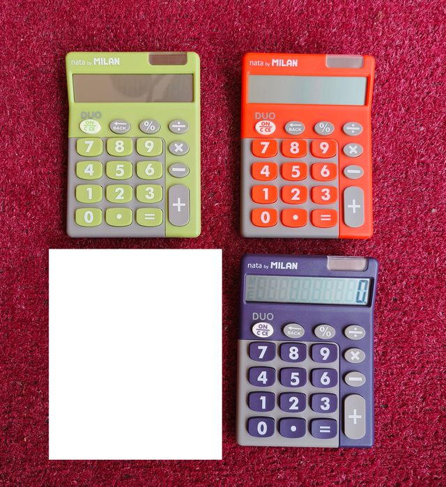 Calculadora Milan teclas grandes NUEVA