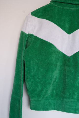 Chaqueta Fila vintage verde y blanca - Talla S