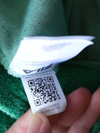 Chaqueta Fila vintage verde y blanca - Talla S