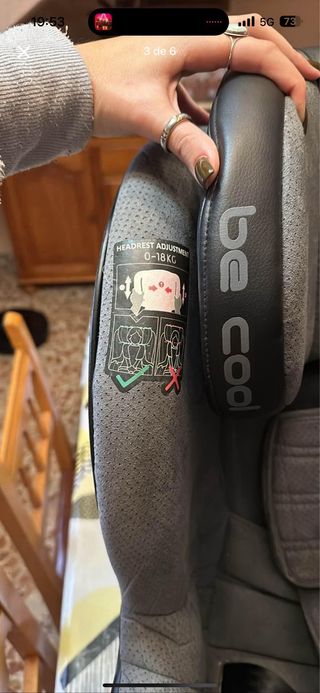 Silla coche Be Cool 0-18kg