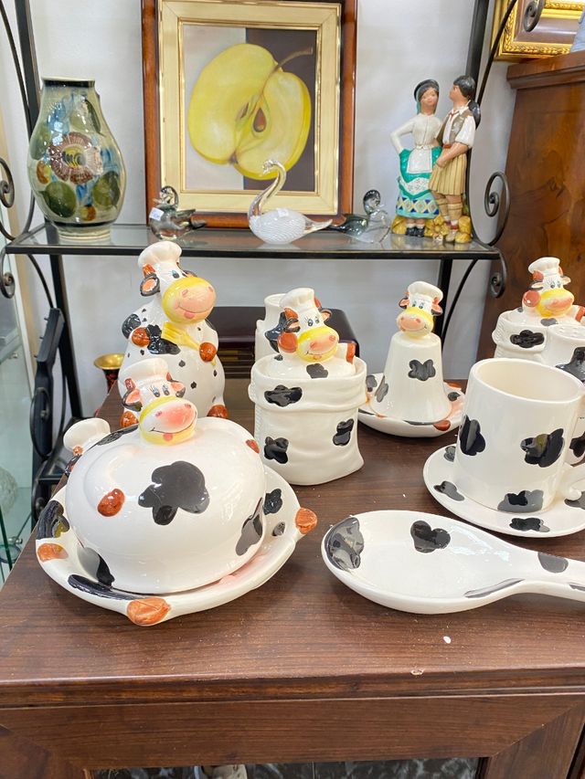 Juego de vajilla vacas - Cerámica