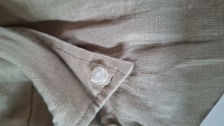 Camicia lino beige uomo