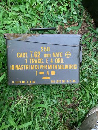 3 cartucciere metalliche a chiusura ermetica