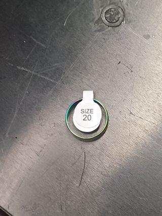 ANILLO multicolor EFECTO GASOLINA con HUELLAS ⛽