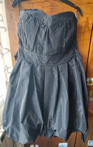 Vestido cóctel negro( Midi)