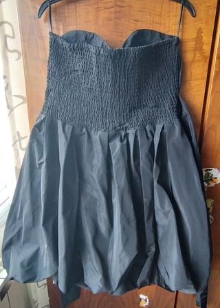 Vestido cóctel negro( Midi)