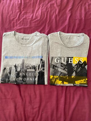 lote 2 camiseta guess originales T.L casi nuevas. 