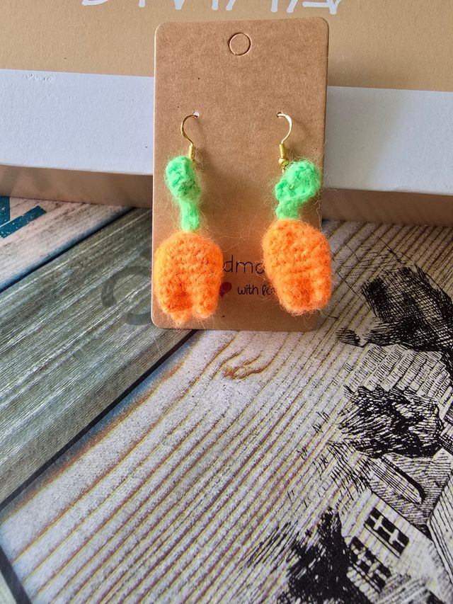✨8 Pendientes de crochet hechos a mano con amor