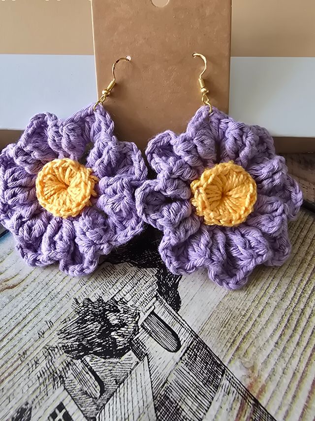 ✨8 Pendientes de crochet hechos a mano con amor