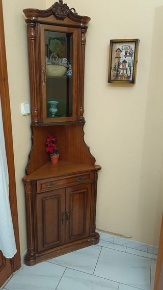 Mueble rinconera madera marrón