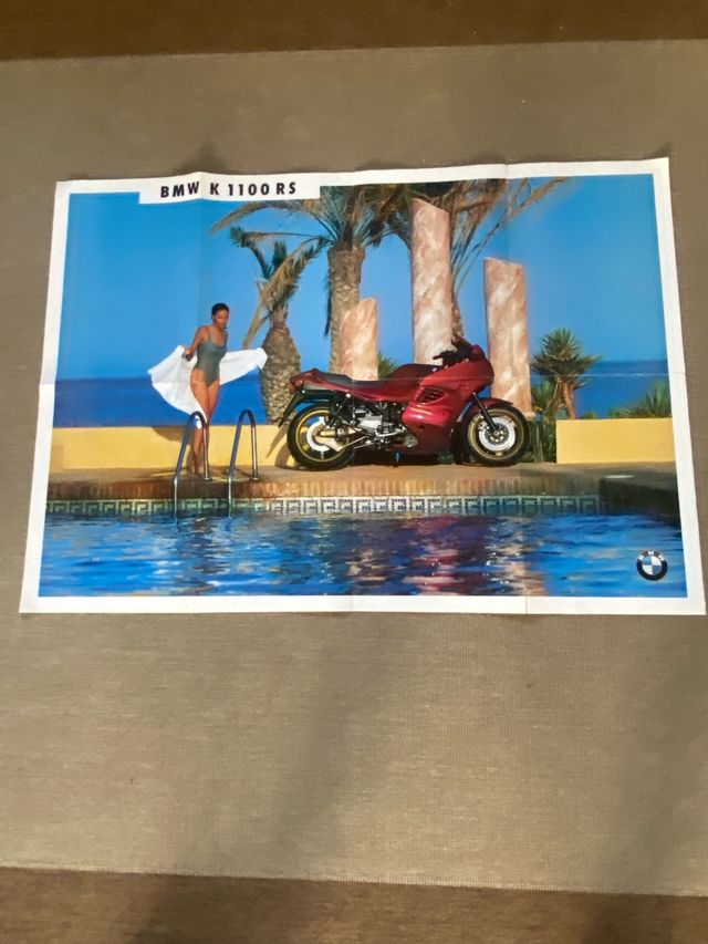 Póster BMW K 1100 RS Catálogo moto