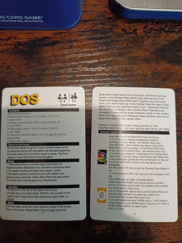DOS - Juego de cartas