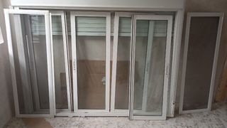 Ventana aluminio blanco climalit, muy buen estado