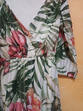 Vestito floreale maniche 3/4