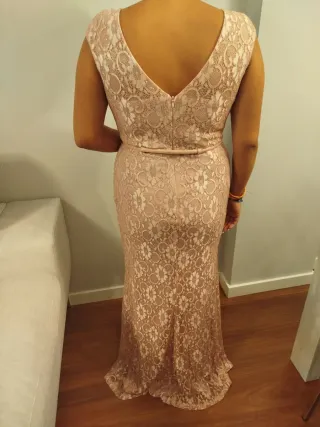 Vestido fiesta rosa 