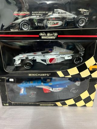 Minichamps F1 escala 1:18 (3 coches)