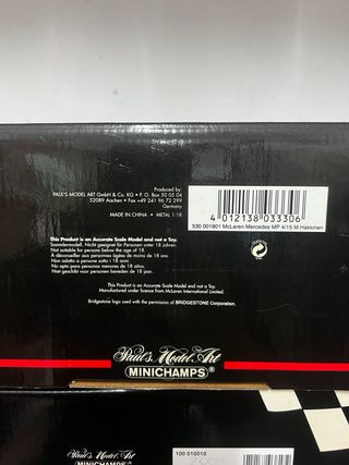 Minichamps F1 escala 1:18 (3 coches)