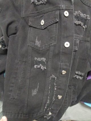 Chaqueta tejana negra MANFINITY XS