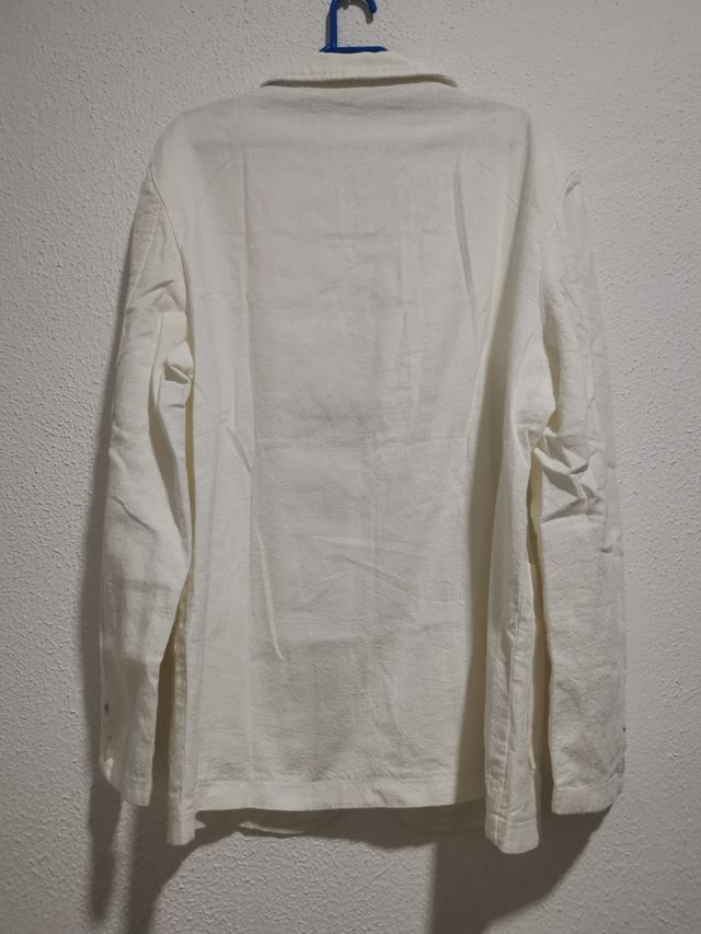Chaqueta lino blanca XL