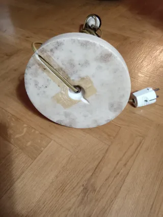 Pie de lámpara de bronce estilo antiguo