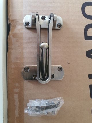 Pestillo puerta seguridad - bronce