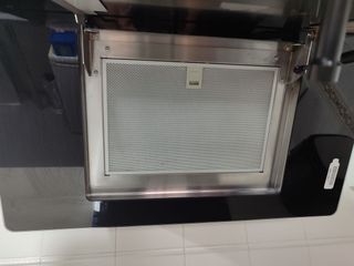 Campana extractora negra - Cocina