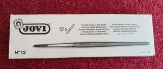 12 Pinceles JOVI Pelo Pony N12