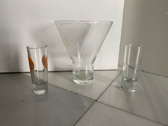 Decoración cristal y REGALO vasos chupitos