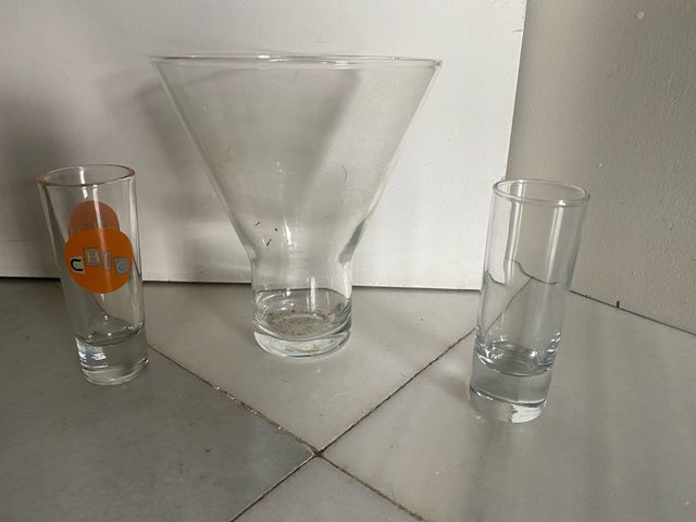 Decoración cristal y REGALO vasos chupitos