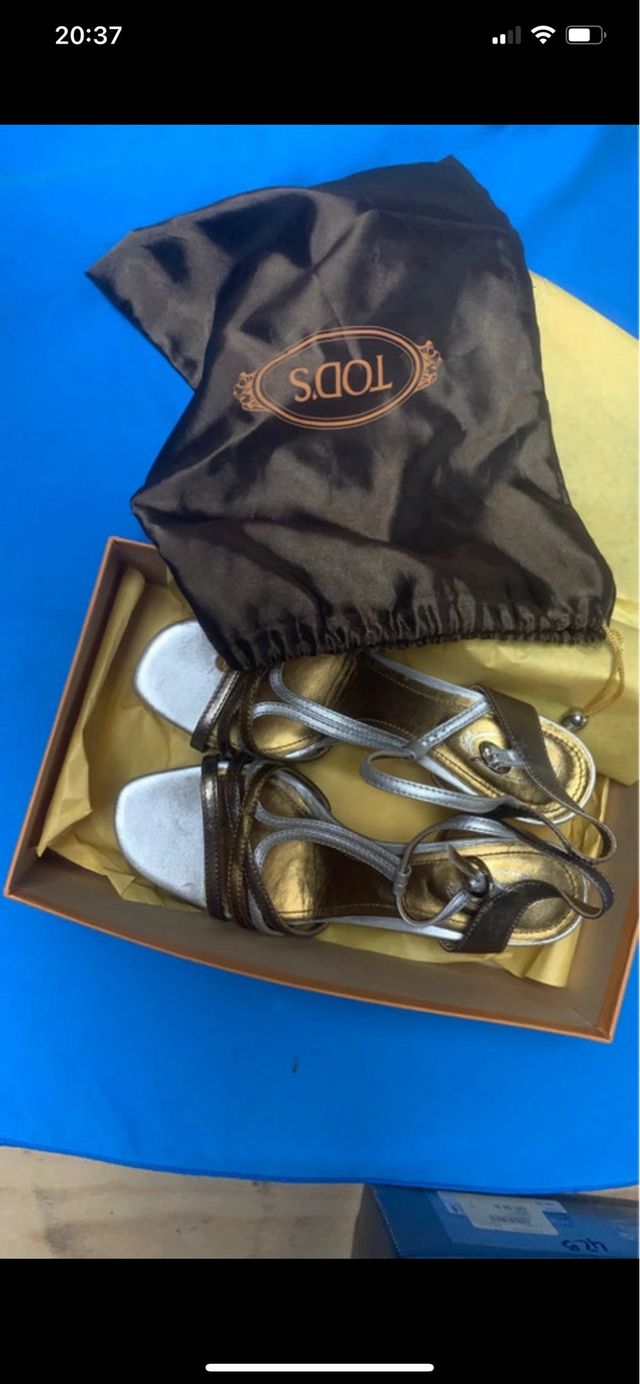 Sandali Tod's oro argento