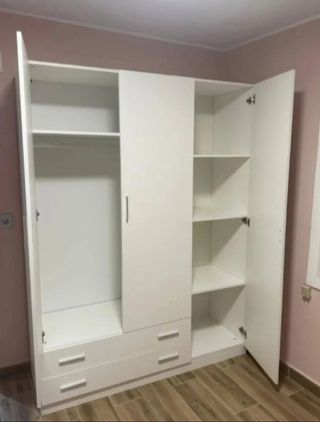 Armario ropero blanco 2 puertas