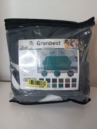 Funda sofá 2 plazas gris