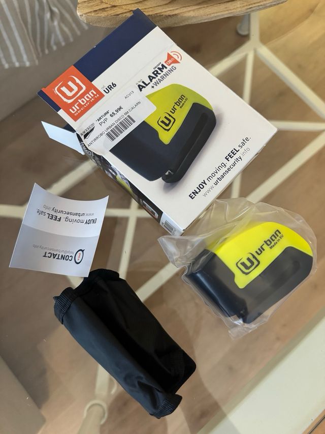 Antirobo Disco con alarma para moto