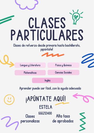Clases particulares para todos los niveles
